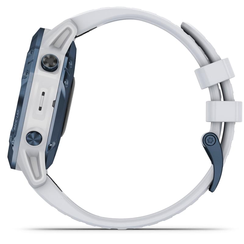 Смарт-часы Garmin Fenix 6 Pro Solar Mineral Blue with Whitestone Band - фото #5, Technodom.kz
