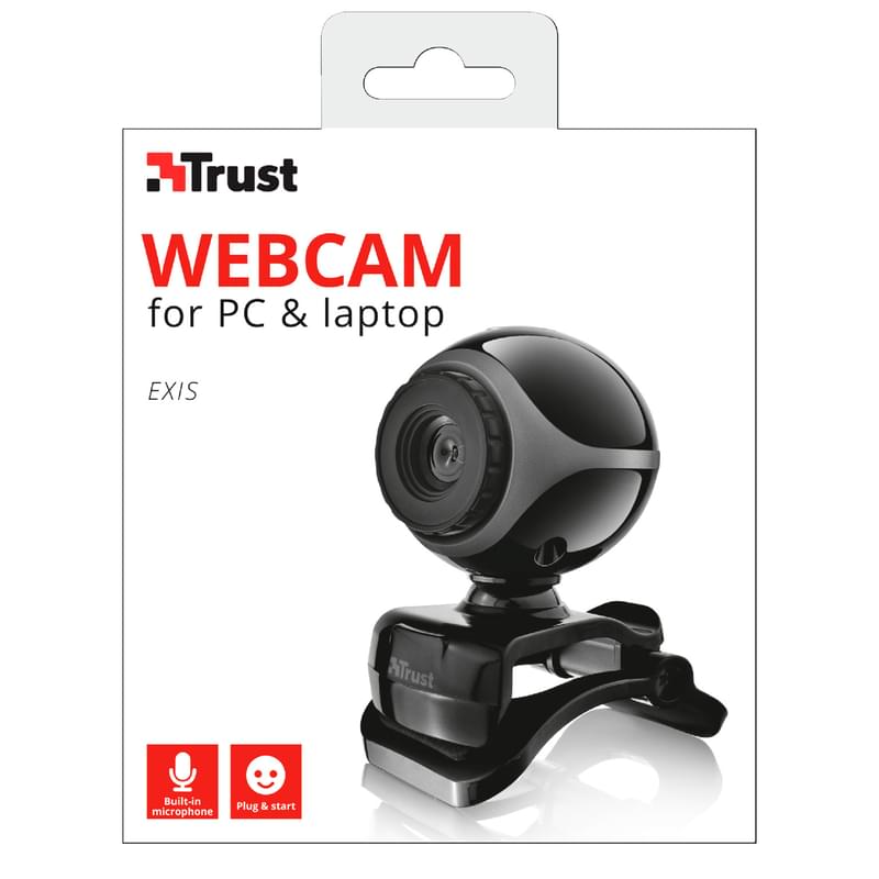 Web Камера Trust Exis, VGA, Black (17003T) - фото #3, Technodom.kz