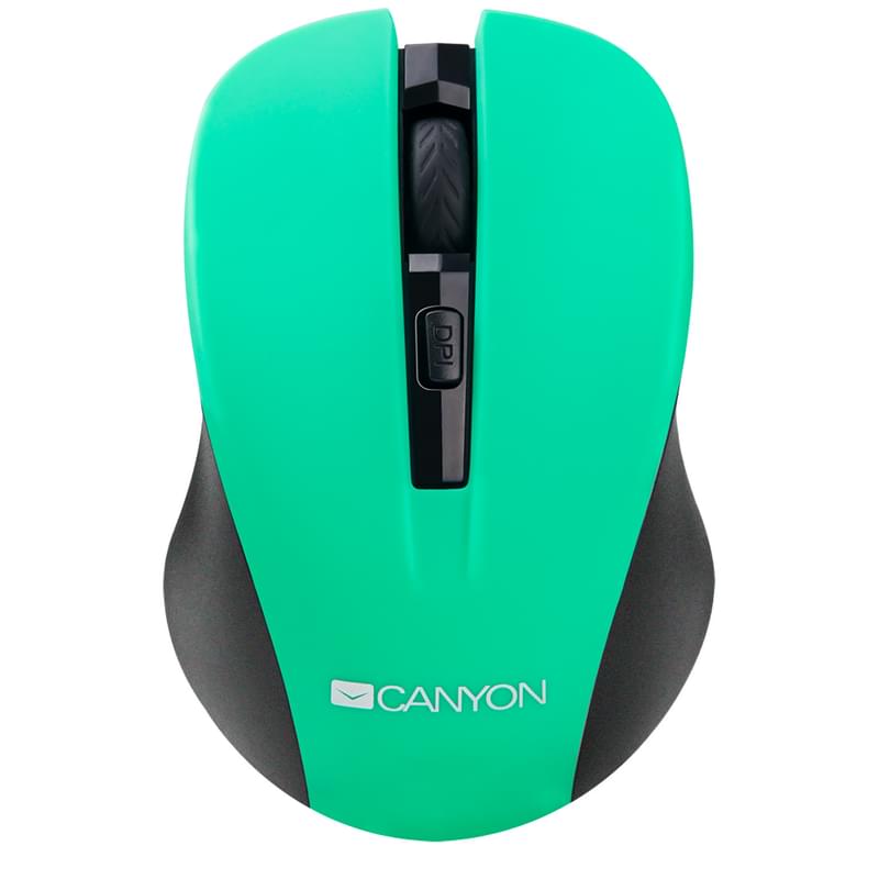 Мышка беспроводная USB Canyon MW-1, Green - фото #0, Technodom.kz