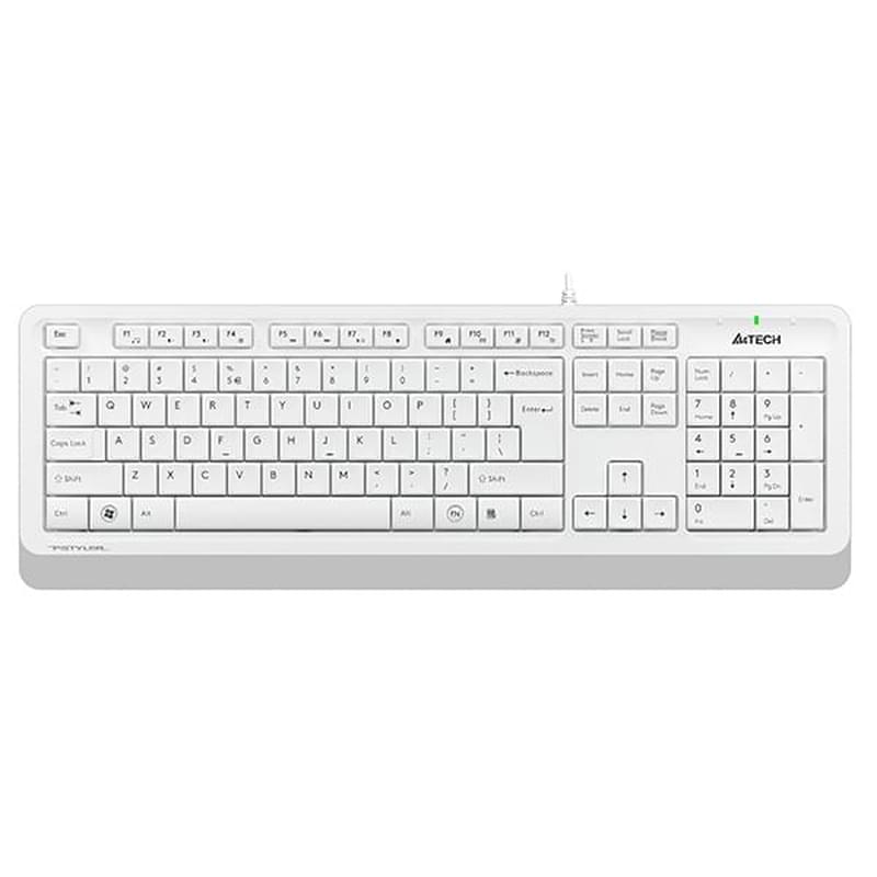 Клавиатура проводная USB A4tech Fstyler FK-10, White - фото #0, Technodom.kz