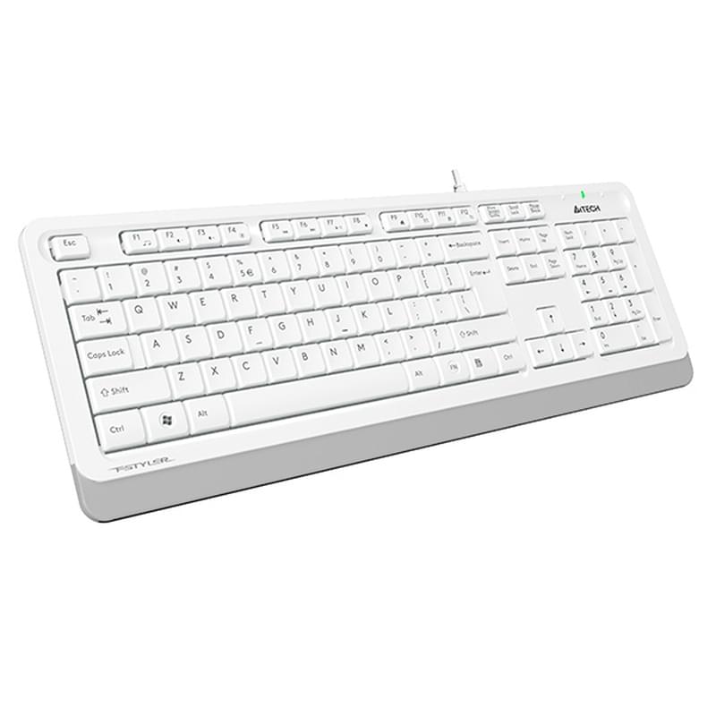 Клавиатура проводная USB A4tech Fstyler FK-10, White - фото #1, Technodom.kz