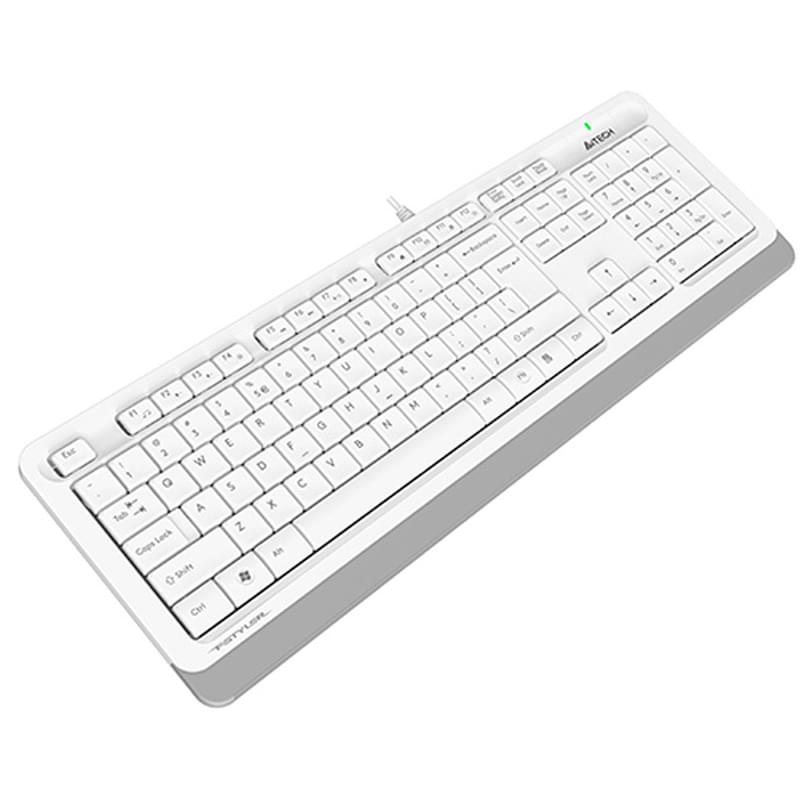 Клавиатура проводная USB A4tech Fstyler FK-10, White - фото #3, Technodom.kz