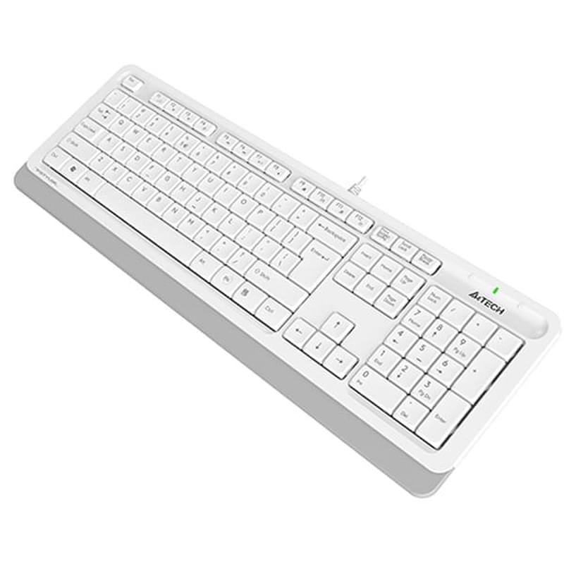 Клавиатура проводная USB A4tech Fstyler FK-10, White - фото #4, Technodom.kz