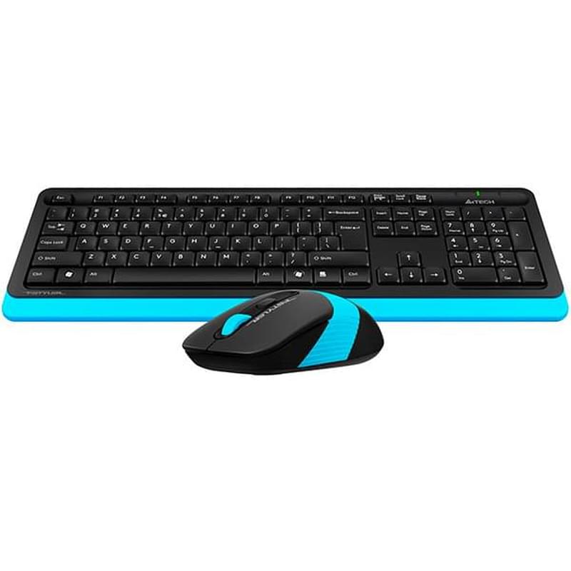 Клавиатура + Мышка беспроводные USB A4tech Fstyler FG-1010, Blue - фото #1, Technodom.kz