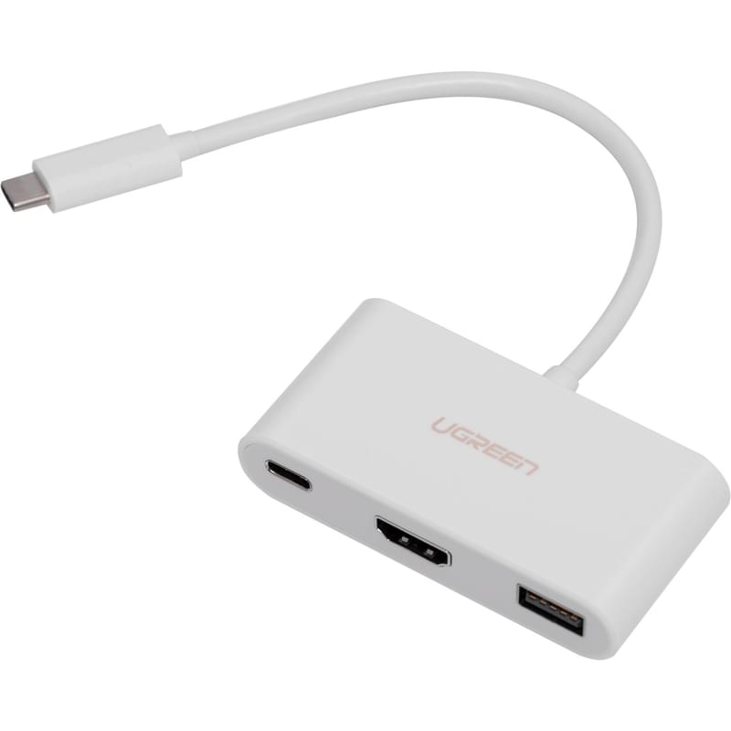 Конвертер UGREEN, USB 3.1(m) Type C на HDMI/USB 3.0 (30377) - фото #0, Technodom.kz