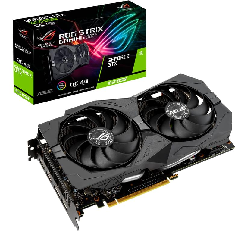 Видеокарта Asus ROG STRIX GTX 1650 SUPER GM OC 4G 128b/G6 (2HDMI+2DP)(ROG-STRIX-GTX1650S-O4G-GAMING) - фото #8, Technodom.kz