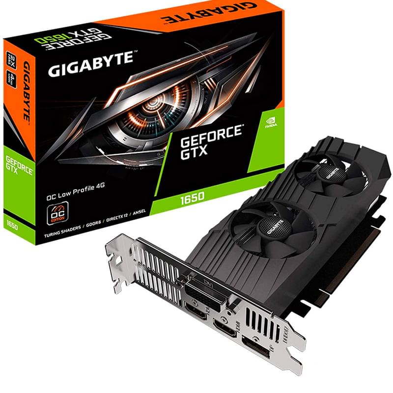 Видеокарта Gigabyte GTX 1650 D6 OC Low Profile 4GB 128bit/G6 (2HDMI+DVI-D+DP)(GV-N1656OC-4GL) - фото #4, Technodom.kz Видеокарта Gigabyte GTX 1650 D6 OC Low Profile 4GB 128bit/G6 (2HDMI+DVI-D+DP)(GV-N1656OC-4GL) - фото #4, Technodom.kz