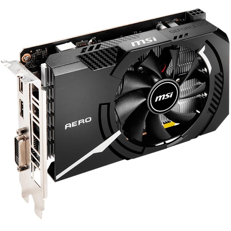 Видеокарта MSI GTX 1650 D6 AERO ITX OC 4GB 128bit/G6 (HDMI+DVI-D+DP)(GTX 1650 D6 AERO ITX OCV1) - фото #1, Technodom.kz