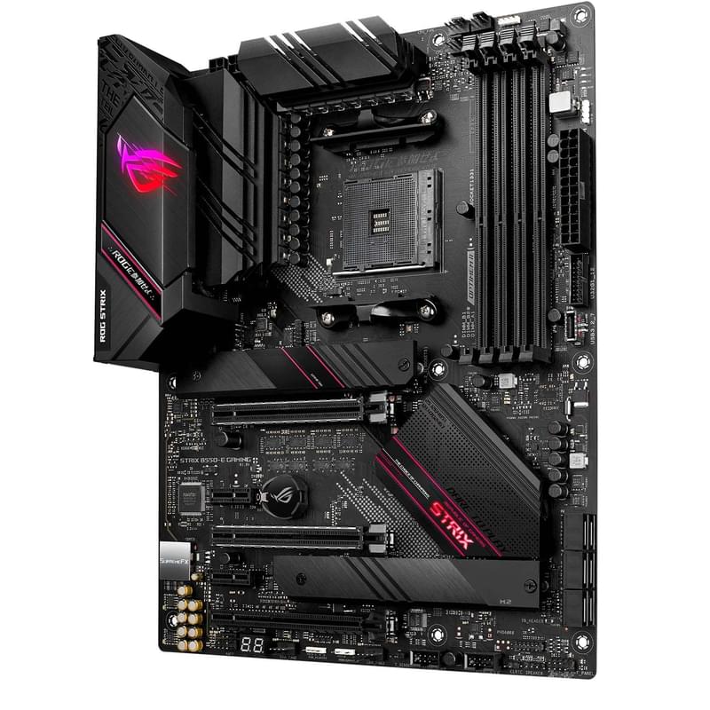 Материнская плата Asus ROG STRIX B550-E GAMING AM4 4DDR4 PCI-E 3x16 2x1 (HDMI+DP) ATX - фото #2, Technodom.kz Материнская плата Asus ROG STRIX B550-E GAMING AM4 4DDR4 PCI-E 3x16 2x1 (HDMI+DP) ATX - фото #2, Technodom.kz