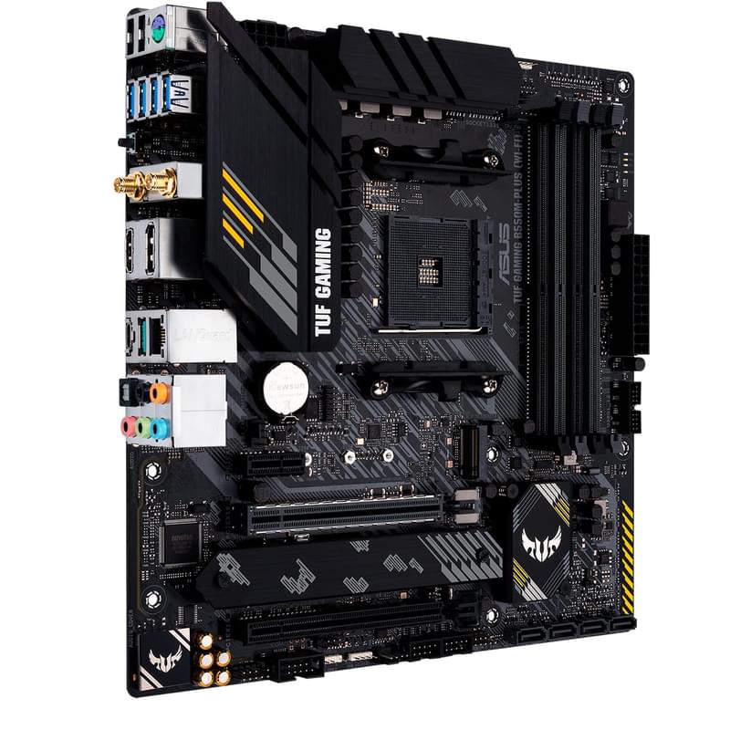 Материнская плата Asus TUF GAMING B550M-PLUS (WI-FI) AM4 4DDR4 PCI-E 2x16 1x1 (HDMI+DP) mATX - фото #3, Technodom.kz