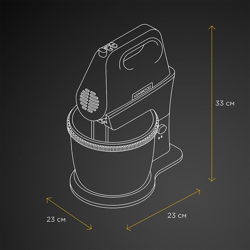 Миксер Kenwood HMP-32.A0WH Белый - фото #7, Technodom.kz