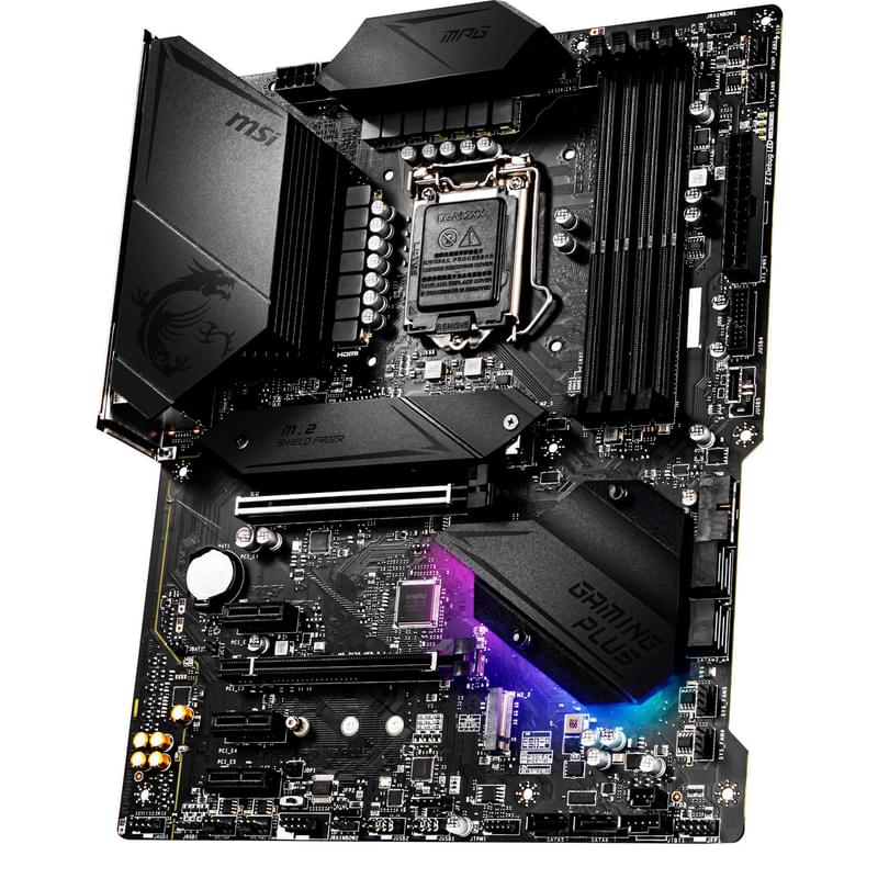Материнская плата MSI MPG Z490 GAMING PLUS LGA1200 4DDR4 PCI-E 2x16 3x1 (HDMI+DP) ATX - фото #2, Technodom.kz Материнская плата MSI MPG Z490 GAMING PLUS LGA1200 4DDR4 PCI-E 2x16 3x1 (HDMI+DP) ATX - фото #2, Technodom.kz