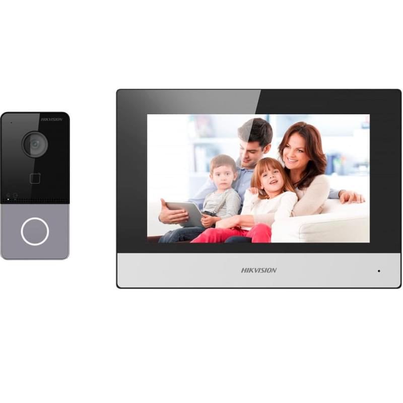 Hikvision DS-KIS603-P IP домофон жинағы - фото #0, Technodom.kz