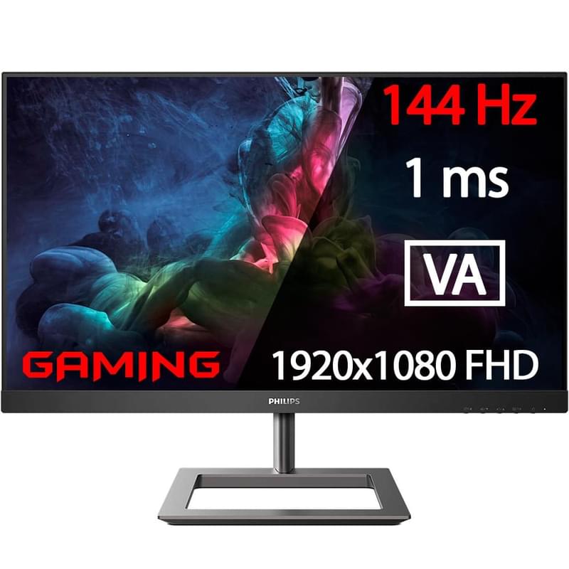 Монитор 24" Philips 242E1GAJ/01 1920x1080 16:9 VA 144ГЦ (HDMI+DP) Black - фото #0, Technodom.kz