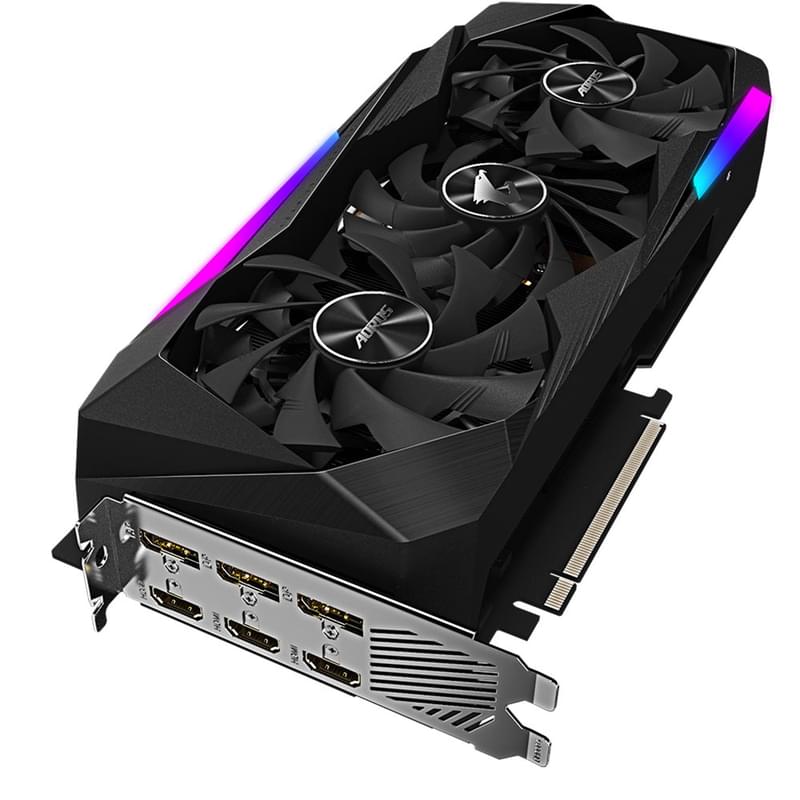Видеокарта Gigabyte RTX 3070 AORUS MASTER 8GB 256bit/G6 (3HDMI+3DP)(GV-N3070AORUS M-8GD) - фото #7, Technodom.kz