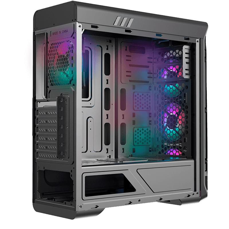 ПК корпус GameMax Starlight FRGB Mid-Tower, window, Black ATX (G509) - фото #5, Technodom.kz