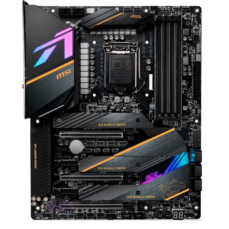 Материнская плата MSI MEG Z490 ACE LGA1200 4DDR4 PCI-E 3x16 2x1 ATX - фото #0, Technodom.kz