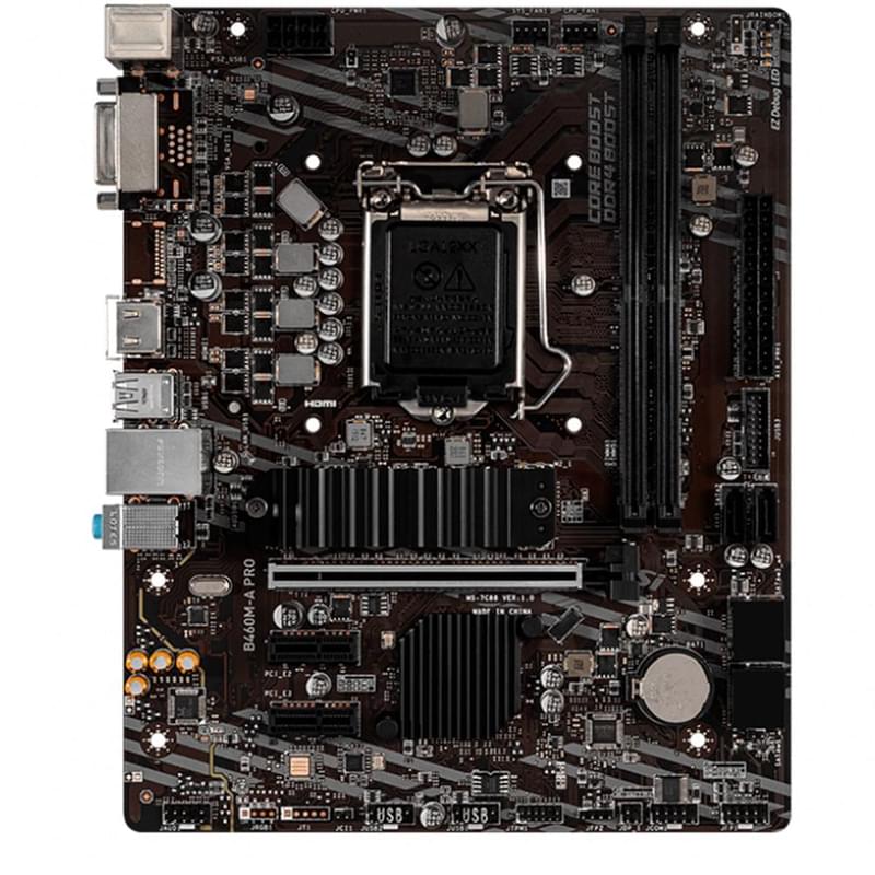 Материнская плата MSI B460M-A PRO LGA1200 2DDR4 PCI-E 1x16 2x1 (HDMI+DVI) ATX - фото #0, Technodom.kz Материнская плата MSI B460M-A PRO LGA1200 2DDR4 PCI-E 1x16 2x1 (HDMI+DVI) ATX - фото #0, Technodom.kz
