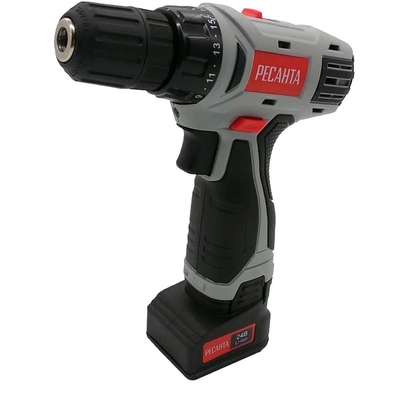 Дрель-шуруповерт Ресанта ДА-24-2ЛК аккумуляторная (75/14/7) - фото #0, Technodom.kz
