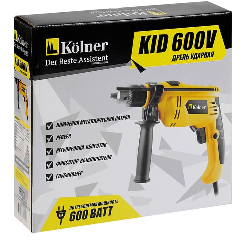 Дрель ударная электрическая Kolner KID 600V - фото #1, Technodom.kz