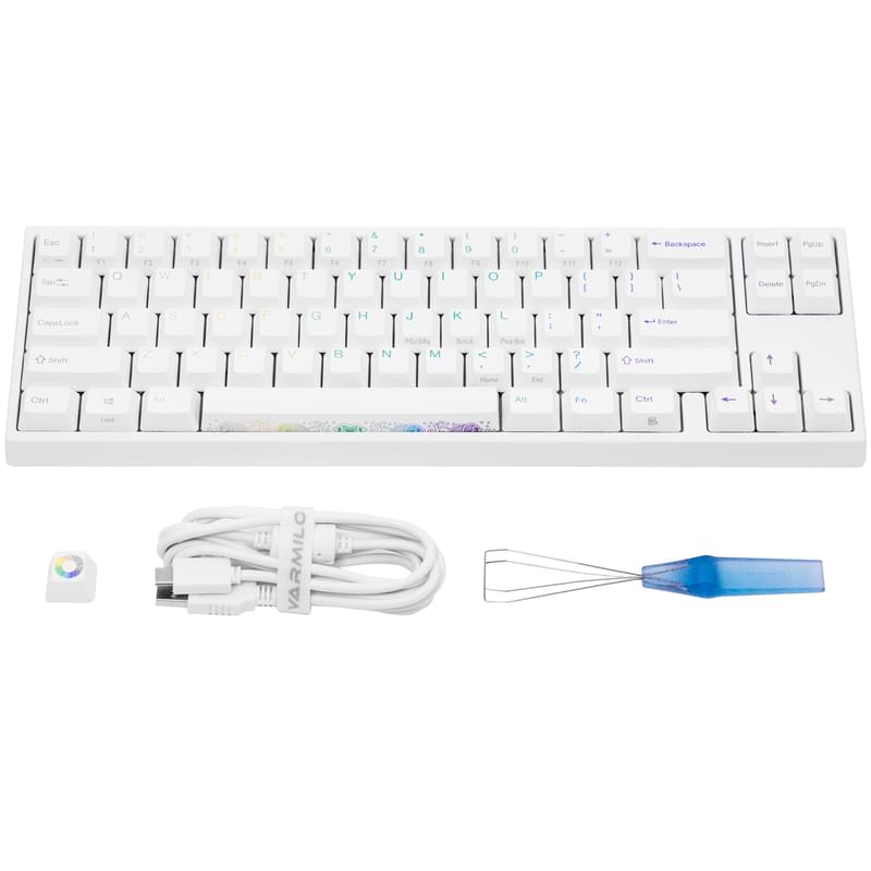 Клавиатура игровая проводная Ducky Miya Pro Rainbow RGB, Red Switch - фото #4, Technodom.kz