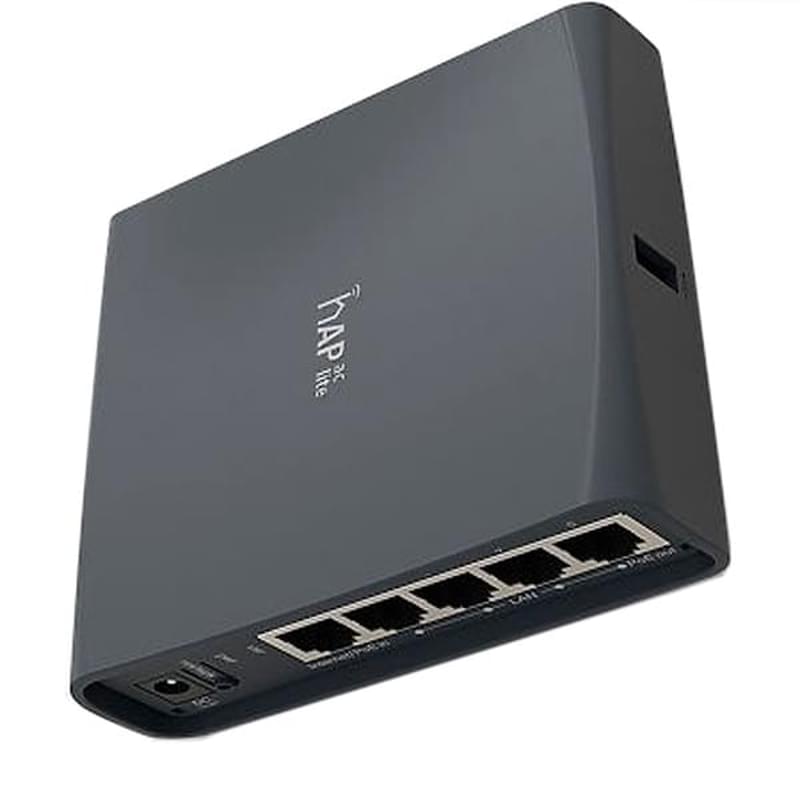 Беспроводной маршрутизатор, MikroTik HAP AC LITE TOWER, 5 порта + Wi-Fi+ USB, 100 Mbps - фото #3, Technodom.kz