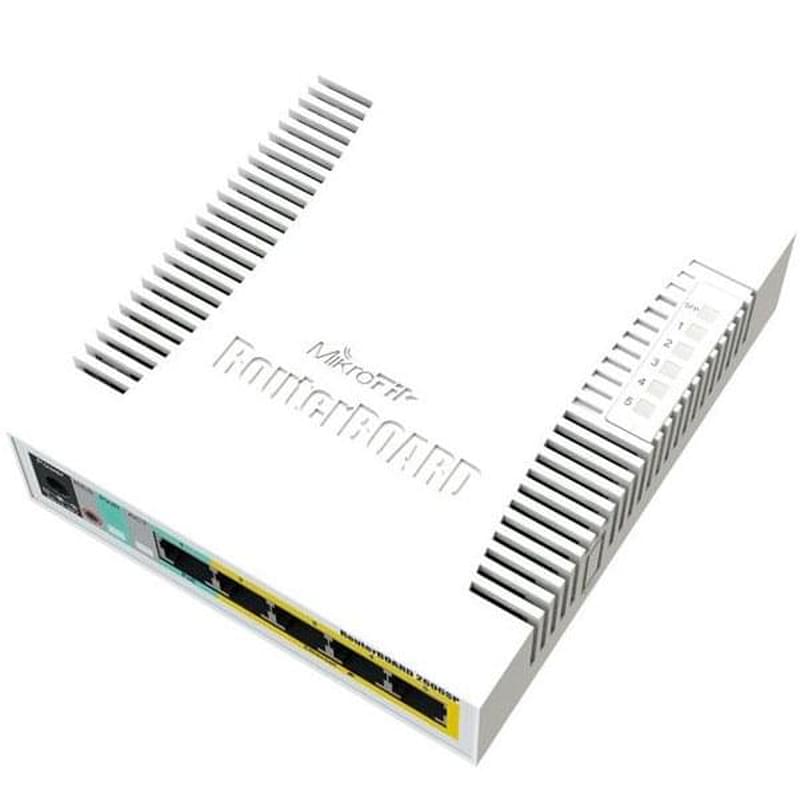 Коммутатор, MikroTik RB260GSP RouterBOARD  PoE, 5 портов 10/100/1000 Mbps - фото #1, Technodom.kz