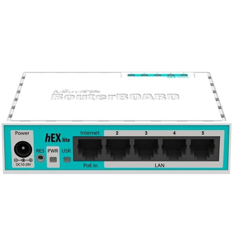 Беспроводной маршрутизатор, MikroTik hEX lite, 5 порта, 100 Mbps - фото #0, Technodom.kz