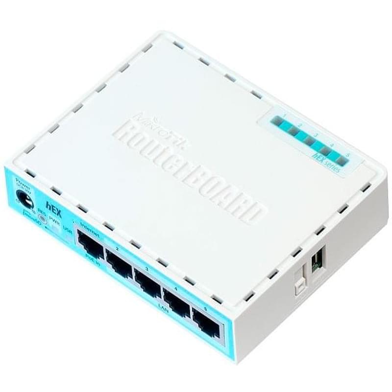 Беспроводной маршрутизатор, MikroTik HEX, 5 порта, + USB, 10/100/1000 Mbps - фото #2, Technodom.kz