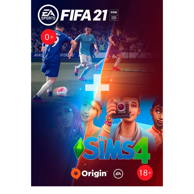 Набор игр для PC FIFA 21 + THE SIMS 4 - фото #0, Technodom.kz