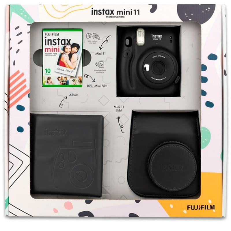 Фотоаппарат моментальной печати FUJIFILM Instax Mini 11 Charcoal Gray в подарочной коробке - фото #6, Technodom.kz
