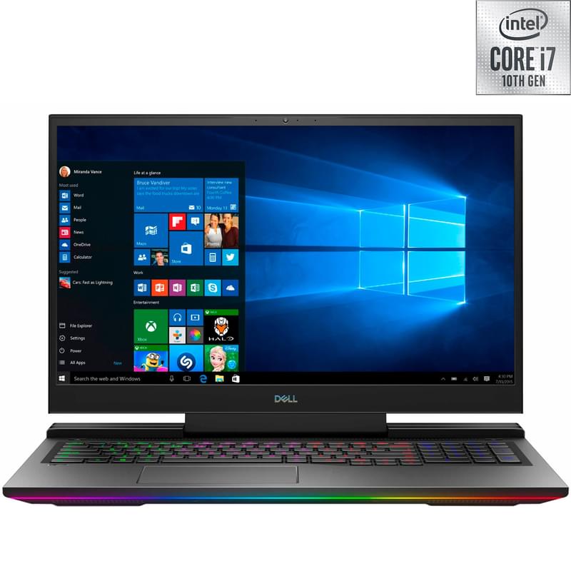 Игровой ноутбук Dell Inspiron Gaming 7700 i7 10750H / 16ГБ / 1000SSD / RTX2060 / 6ГБ / 17.3 / Win10 / (210-AVTQ-A1) - фото #0, Technodom.kz