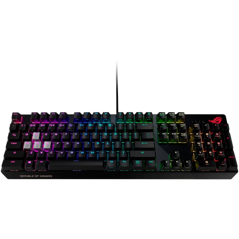 Клавиатура игровая проводная Asus ROG Strix Scope RGB, MX Red - фото #4, Technodom.kz