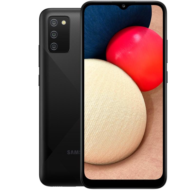 Смартфон Samsung Galaxy A02s 3/32GB Black - фото #0, Technodom.kz