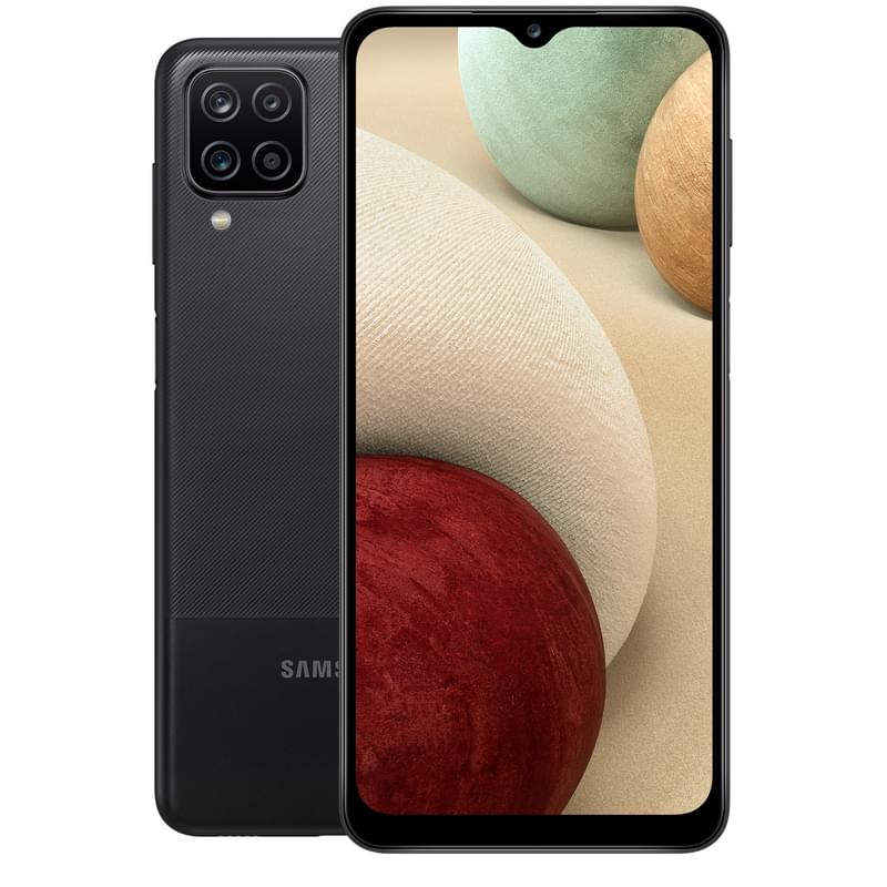 Смартфон Samsung Galaxy A12 4/64GB Black - фото #0, Technodom.kz