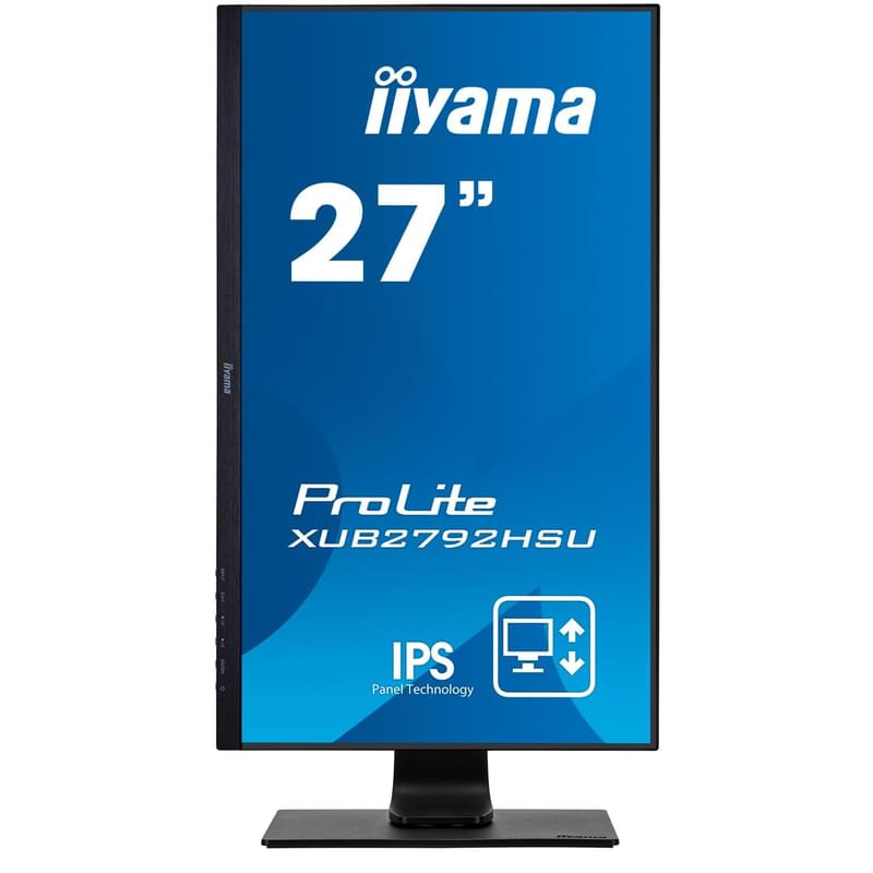 Монитор 27'' Iiyama ProLite XUB2792HSU-B1 1920х1080 16:9 IPS 75ГЦ (HDMI+DP+VGA) Black - фото #3, Technodom.kz