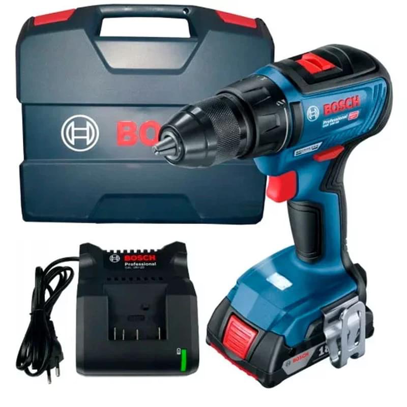 Дрель-шуруповерт Bosch GSR 18V-50 аккумуляторная 2 акк в комплекте (06019H5000) - фото #0, Technodom.kz