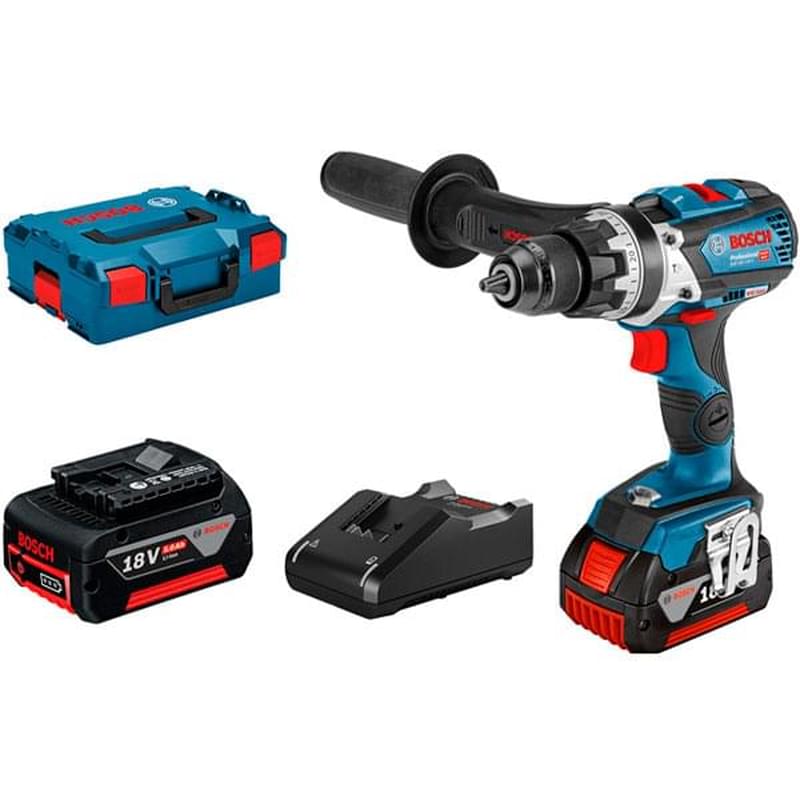 Дрель-шуруповёрт Bosch GSB 18V-110 C аккумуляторная ударная 2 акк(06019G030D) - фото #0, Technodom.kz