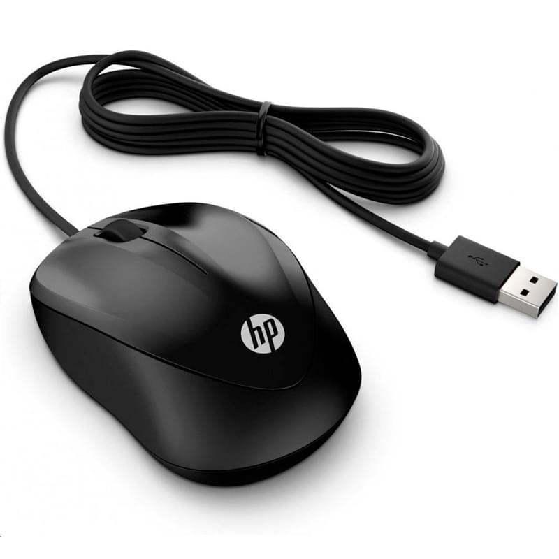 Мышка проводная USB HP Europe 100, Black - фото #3, Technodom.kz