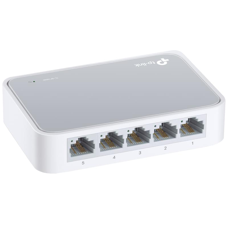 Неуправляемый настольный коммутатор, TP-Link TL-SF1005D, 5 портов 10/100 Mbps (TL-SF1005D) - фото #2, Technodom.kz