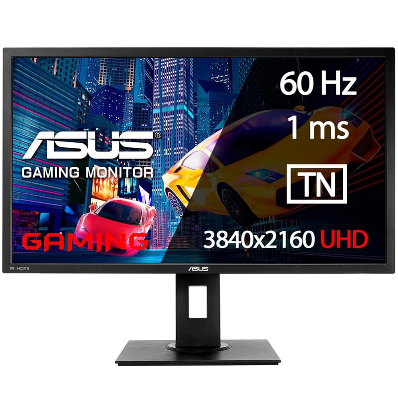 Монитор 28" Asus VP28UQGL 3840x2160 16:9 TN 60Гц (2HDMI+DP) Black - фото #0, Technodom.kz