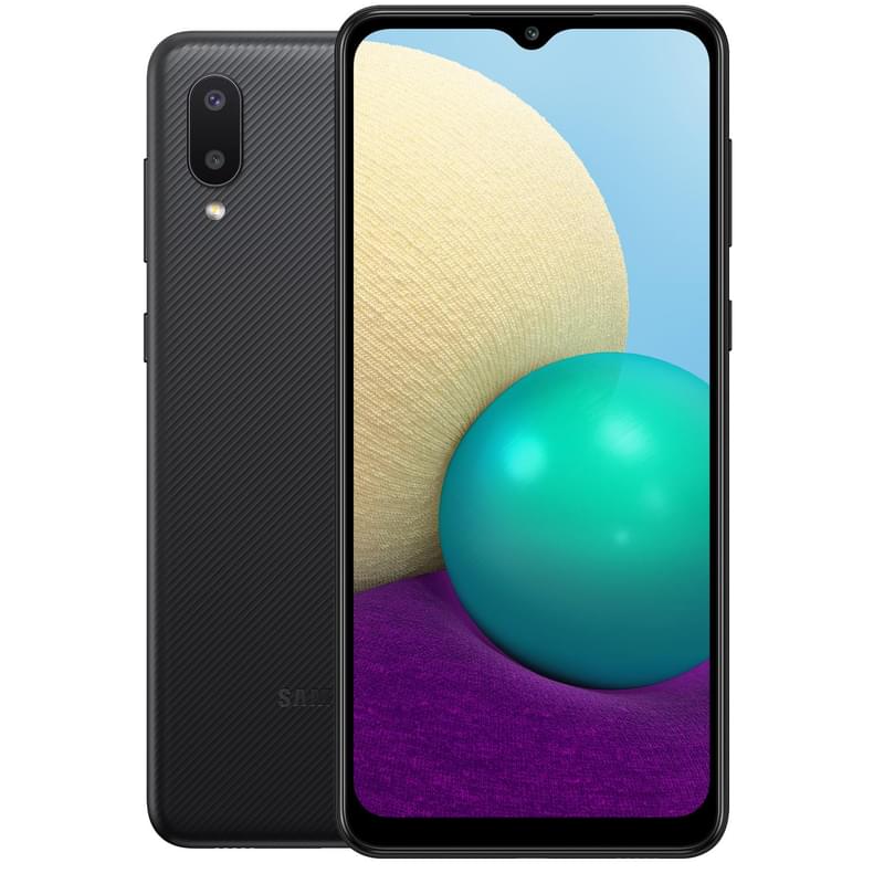 Смартфон Samsung Galaxy A02 2/32GB Black - фото #0, Technodom.kz Смартфон Samsung Galaxy A02 2/32GB Black - фото #0, Technodom.kz