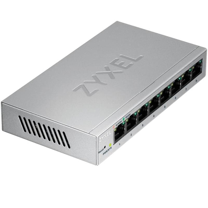 Коммутатор ZyXEL GS1200-8, 8 портов, 10/100/1000 Mbps - фото #0, Technodom.kz