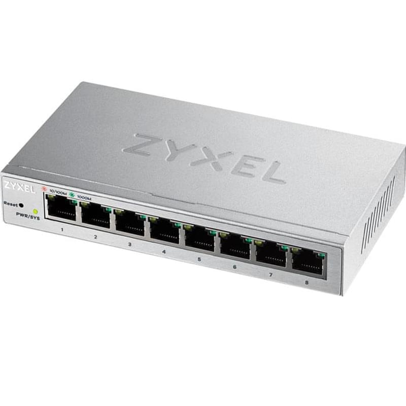 Коммутатор ZyXEL GS1200-8, 8 портов, 10/100/1000 Mbps - фото #1, Technodom.kz
