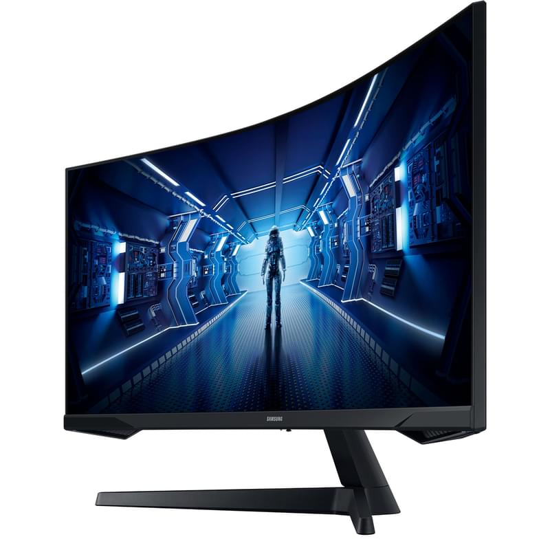 Монитор Игровой 34" Samsung LC34G55TWWIXCI 3440х1440 21:9 VA 165ГЦ (2HDMI+DP) Curved Black - фото #2, Technodom.kz