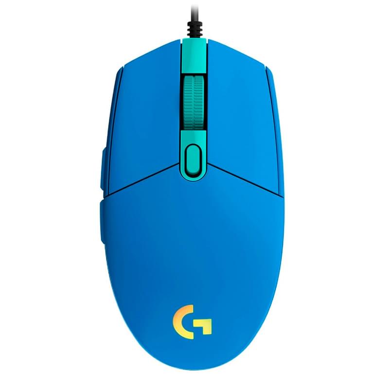Сымды ойын тінтуірі USB Logitech G102 LIGHTSYNC, Blue - фото #0, Technodom.kz