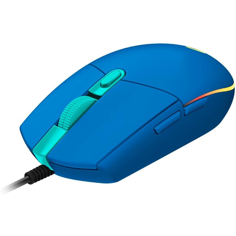 Сымды ойын тінтуірі USB Logitech G102 LIGHTSYNC, Blue - фото #1, Technodom.kz