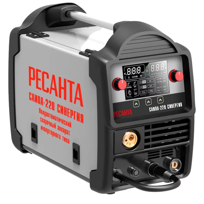 Сварочный аппарат Ресанта САИПА-220 СИНЕРГИЯ (MIG/MAG) (65/75) - фото #0, Technodom.kz Сварочный аппарат Ресанта САИПА-220 СИНЕРГИЯ (MIG/MAG) (65/75) - фото #0, Technodom.kz