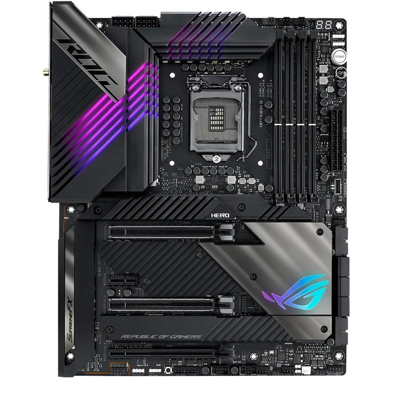 Asus MAXIMUS XIII Жүйелік тақшасы HERO Z590 LGA1200 4DDR4 PCI-E 3x16 1x1 (HDMI+Type-C) ATX - фото #0, Technodom.kz