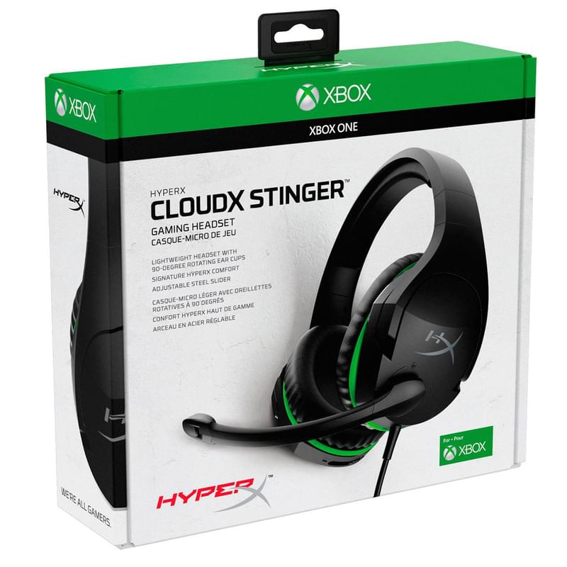 Игровая гарнитура HyperX CloudX Stinger Xbox, Black/Green (HX-HSCSX-BK/WW) - фото #5, Technodom.kz